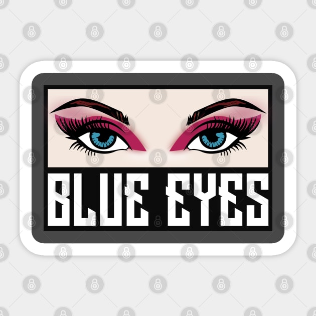 Blue Eyes Sticker by Anrk